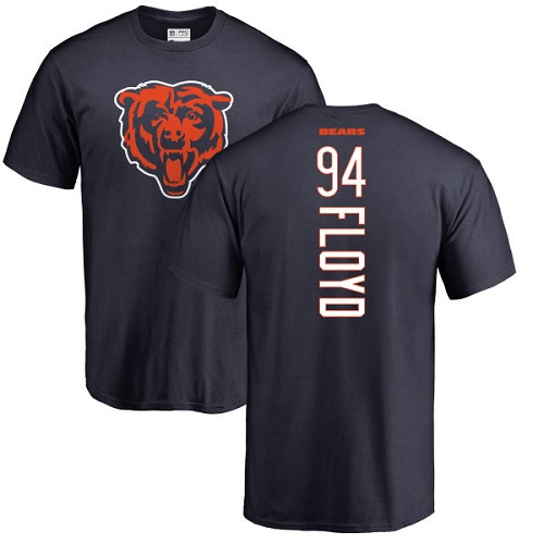 Chicago Bears Men Navy Blue Leonard Floyd Backer NFL Football #94 T Shirt